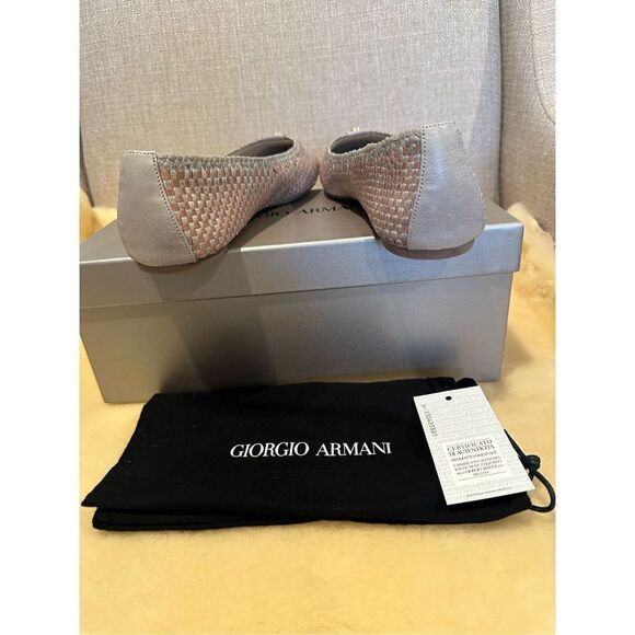 Giorgio Armani leather woven light weight ballet size 8/38 , NWT - Picture 7 of 14